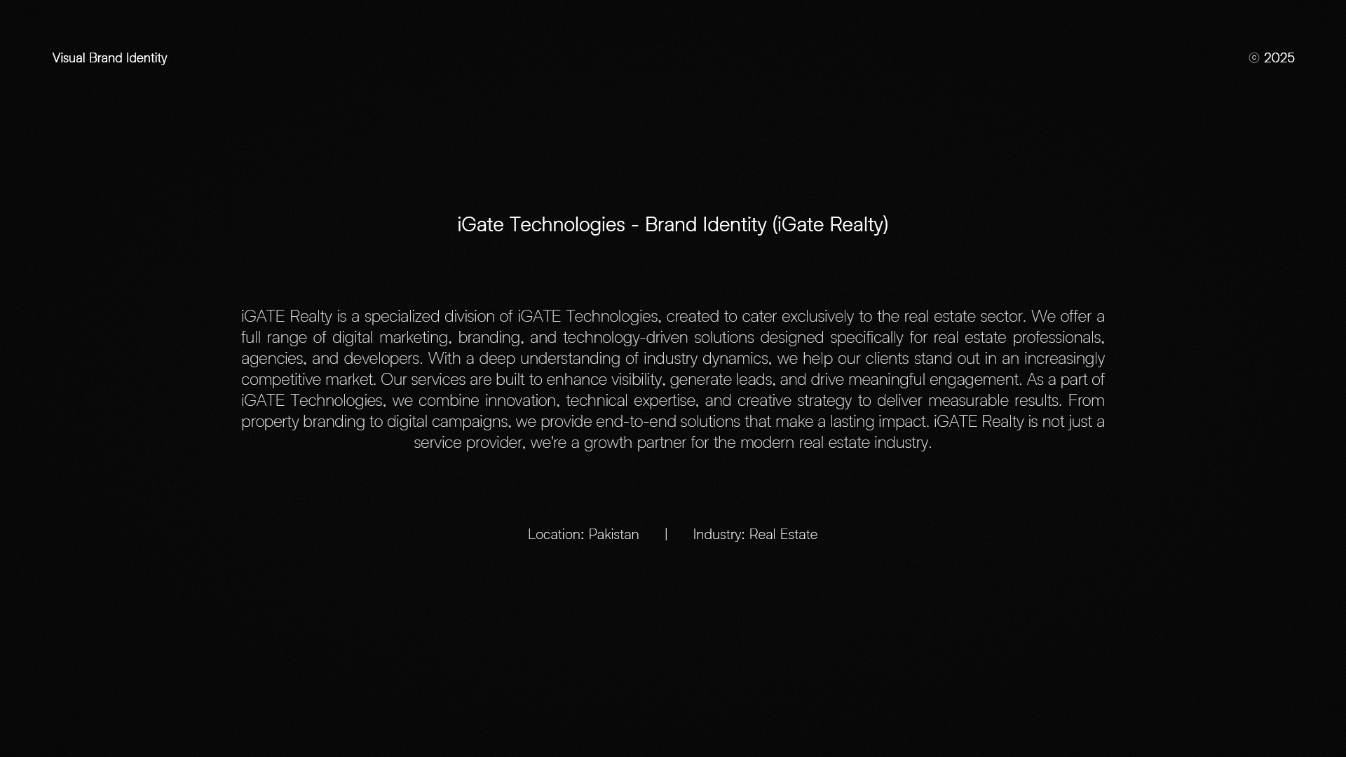 iGate Realty - Visual Brand Identity Design — project detail